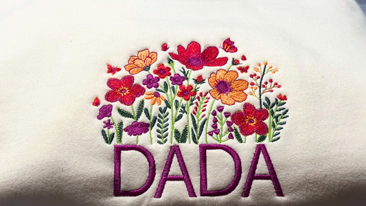 Wildflower Dad Embroidered Hoodie