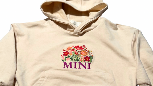 Mini Wildflower Hoodie for Toddler 12-18 Months | Cute Baby Hoodie