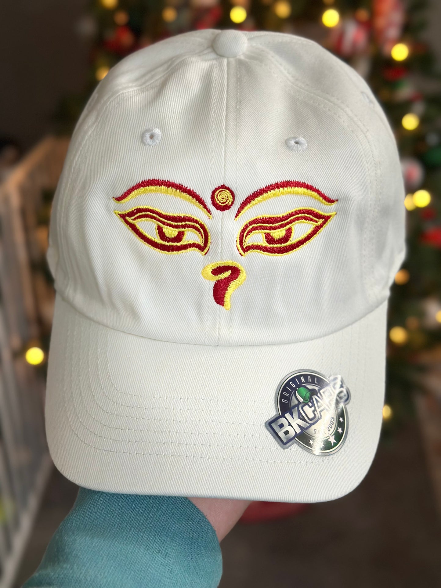 Buddha Eye Embroidered Dad Hat – Mindfulness & Meditation Cotton Unstructured Cap