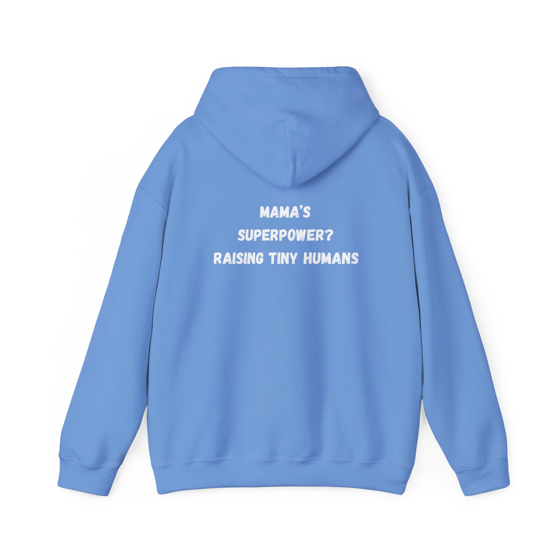 Mama Superpower Hoodie  Raising Tiny Humans Personalized New Mom Sweatshirt Custom printed Gift for Moms Motherhood Hoodie