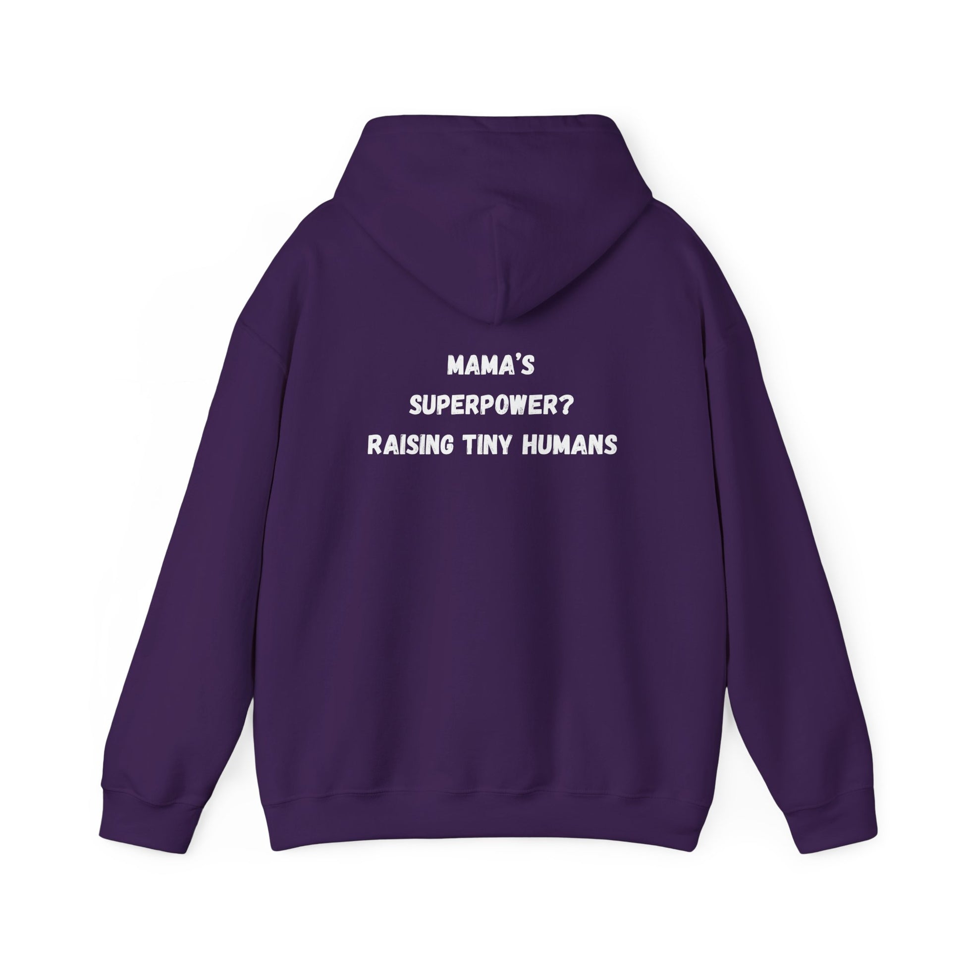 Mama Superpower Hoodie  Raising Tiny Humans Personalized New Mom Sweatshirt Custom printed Gift for Moms Motherhood Hoodie