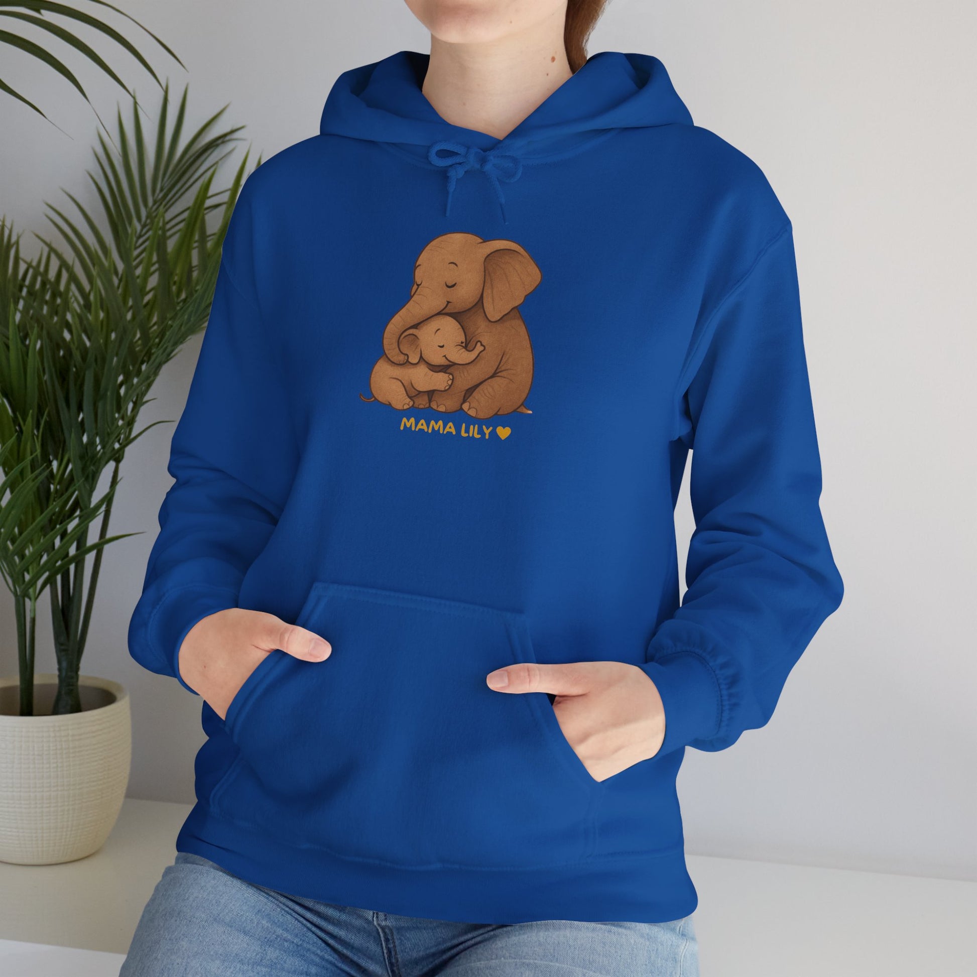 Mama You Are Enough Today and Always Hoodie, Elephant Graphics, Unisex Sweatshirt, New Mama Gift, Postpartum Shirt, Mama Bear Apparel
