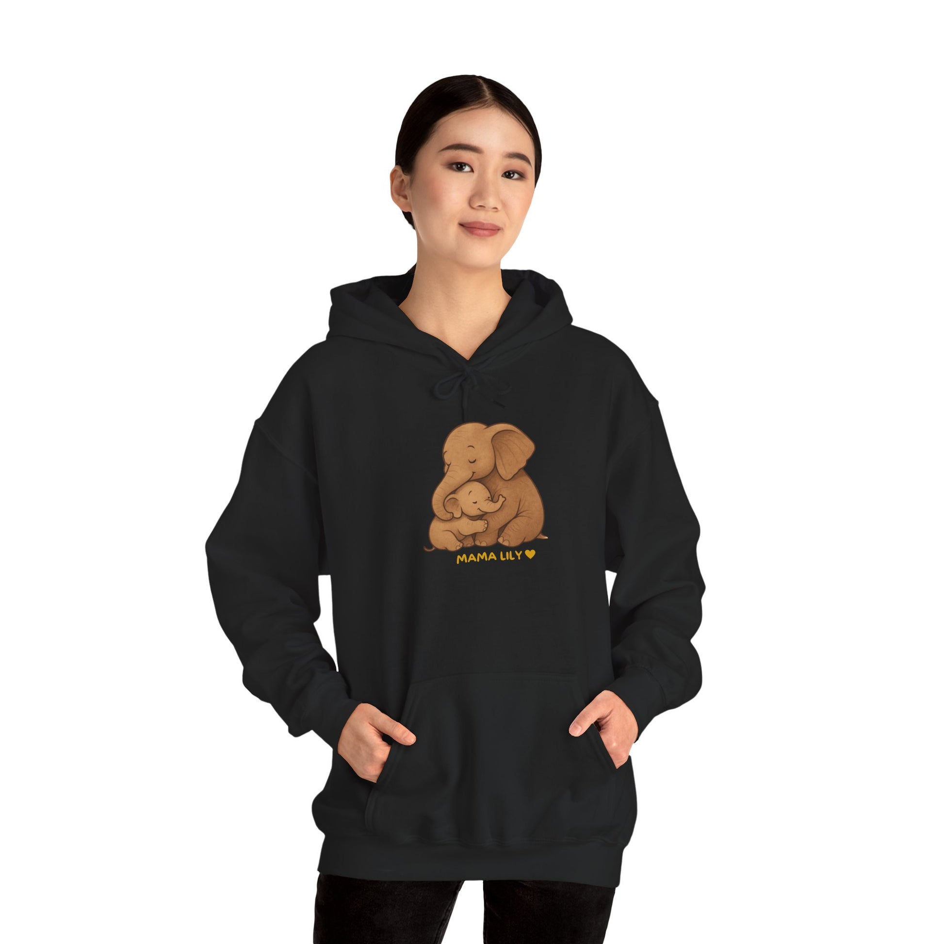 Mama You Are Enough Today and Always Hoodie, Elephant Graphics, Unisex Sweatshirt, New Mama Gift, Postpartum Shirt, Mama Bear Apparel