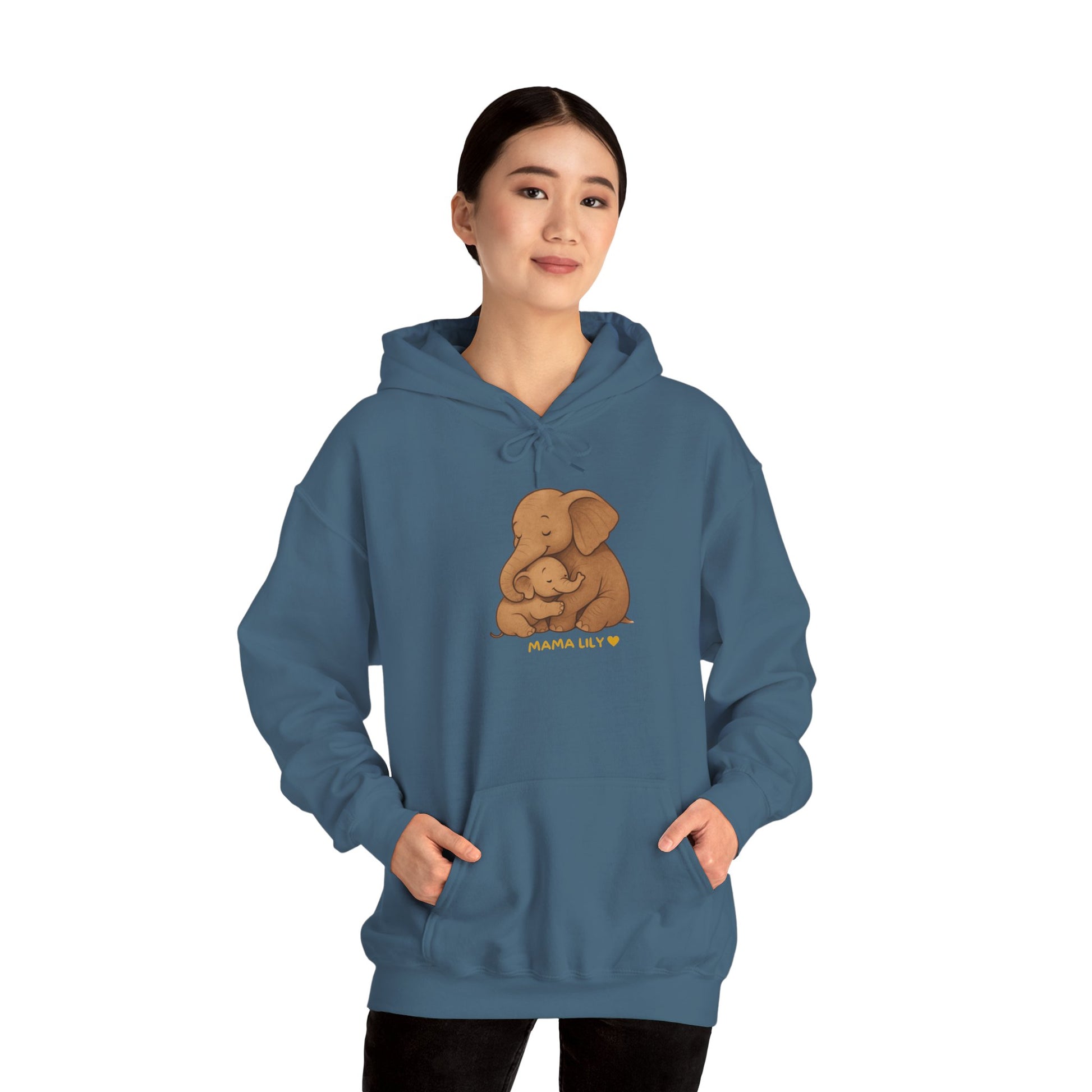Mama You Are Enough Today and Always Hoodie, Elephant Graphics, Unisex Sweatshirt, New Mama Gift, Postpartum Shirt, Mama Bear Apparel