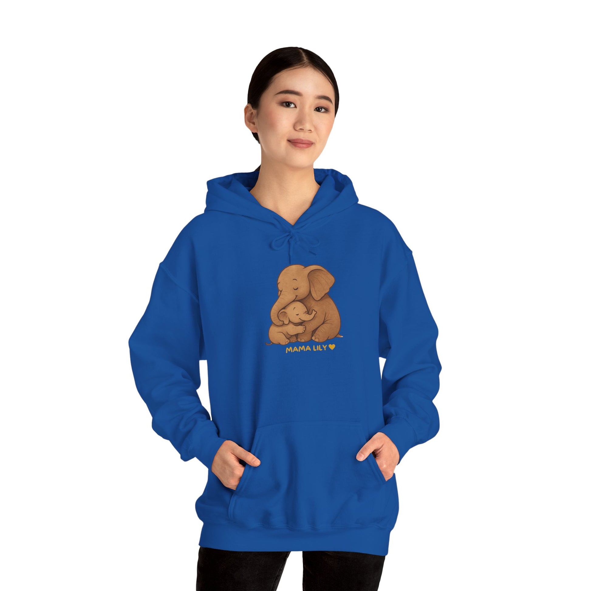 Mama You Are Enough Today and Always Hoodie, Elephant Graphics, Unisex Sweatshirt, New Mama Gift, Postpartum Shirt, Mama Bear Apparel