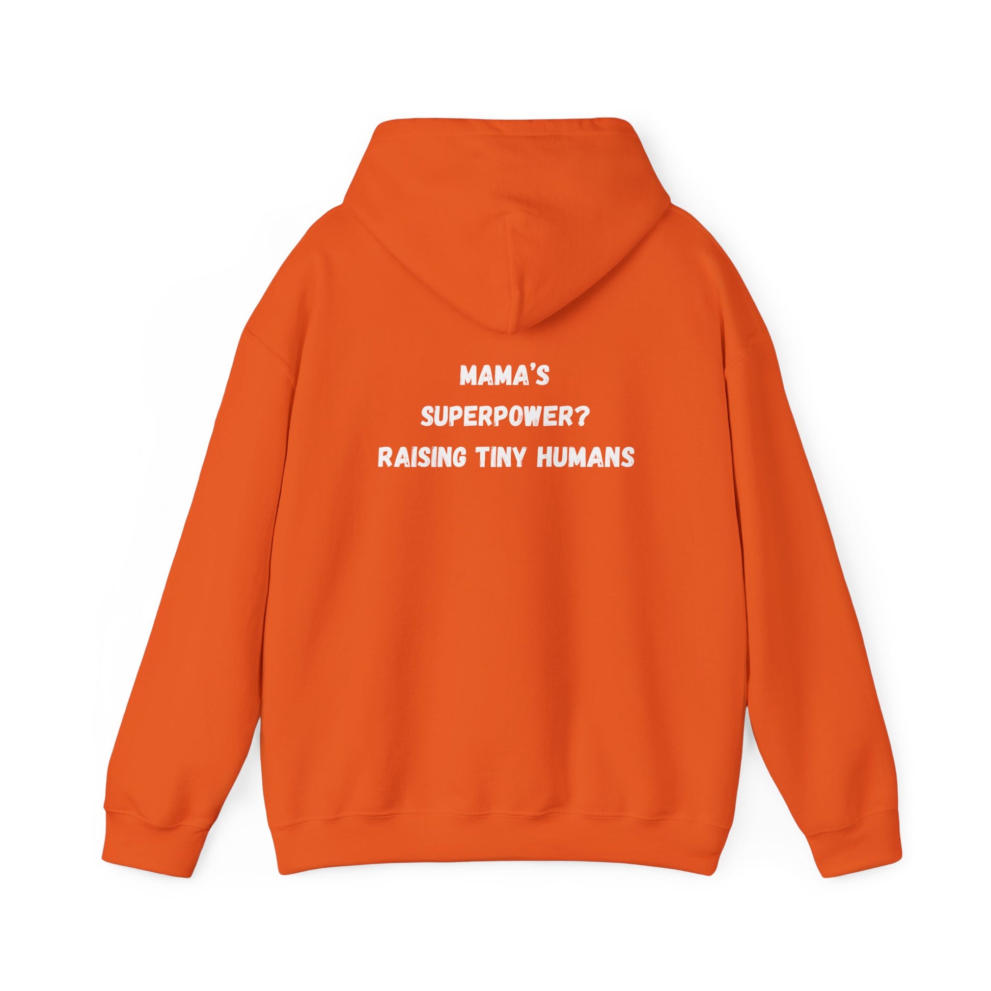 Mama Superpower Hoodie  Raising Tiny Humans Personalized New Mom Sweatshirt Custom printed Gift for Moms Motherhood Hoodie
