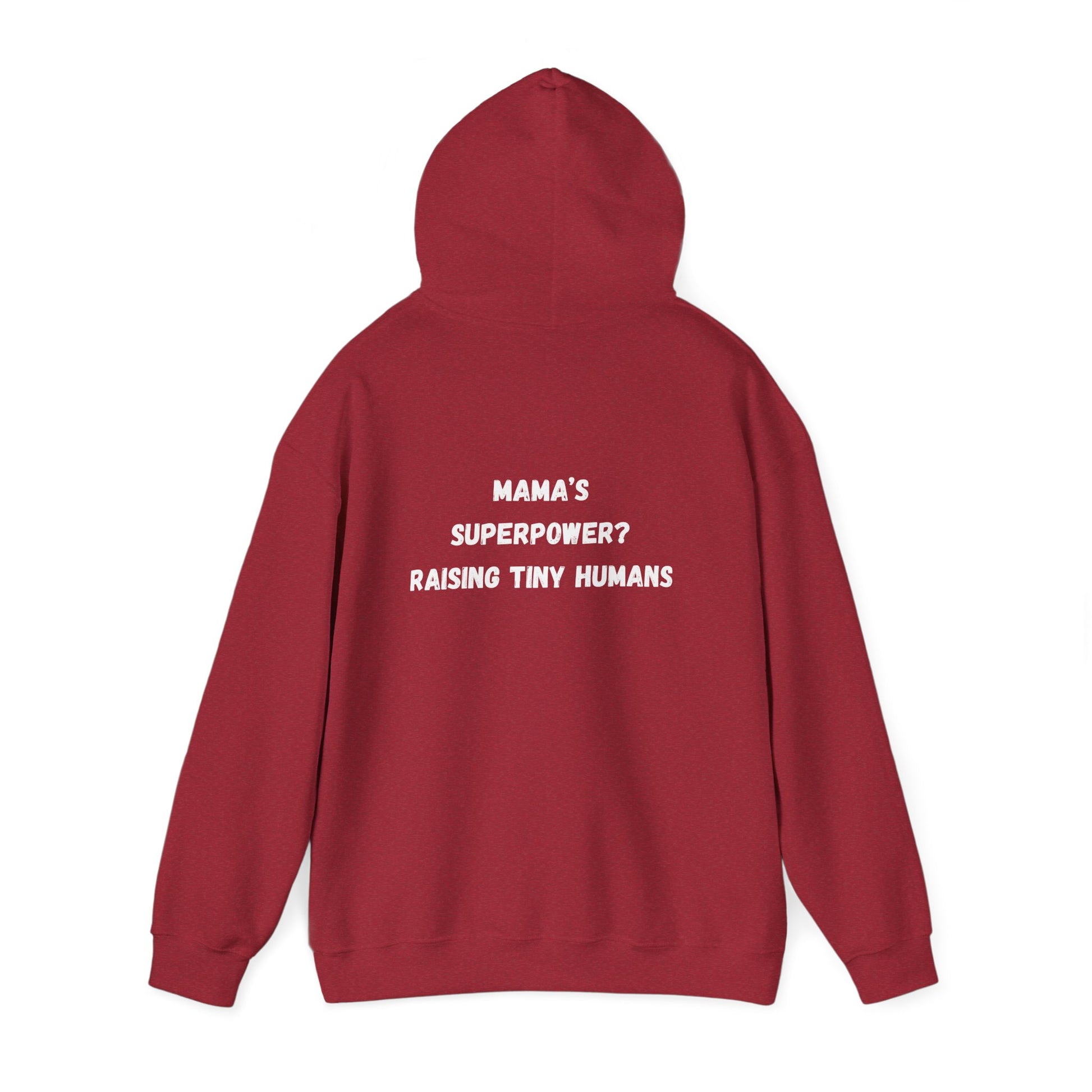 Mama Superpower Hoodie  Raising Tiny Humans Personalized New Mom Sweatshirt Custom printed Gift for Moms Motherhood Hoodie