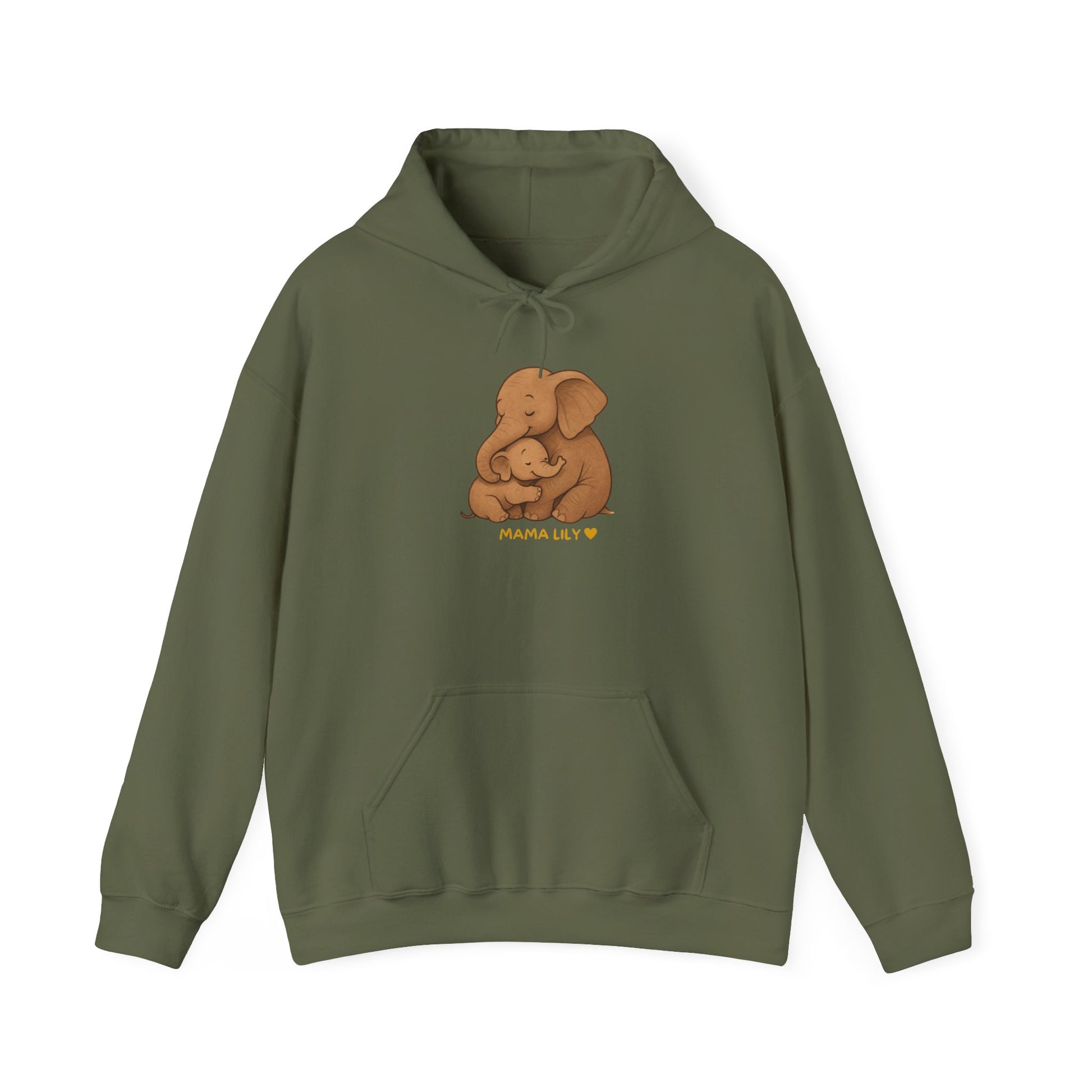 Mama You Are Enough Today and Always Hoodie, Elephant Graphics, Unisex Sweatshirt, New Mama Gift, Postpartum Shirt, Mama Bear Apparel