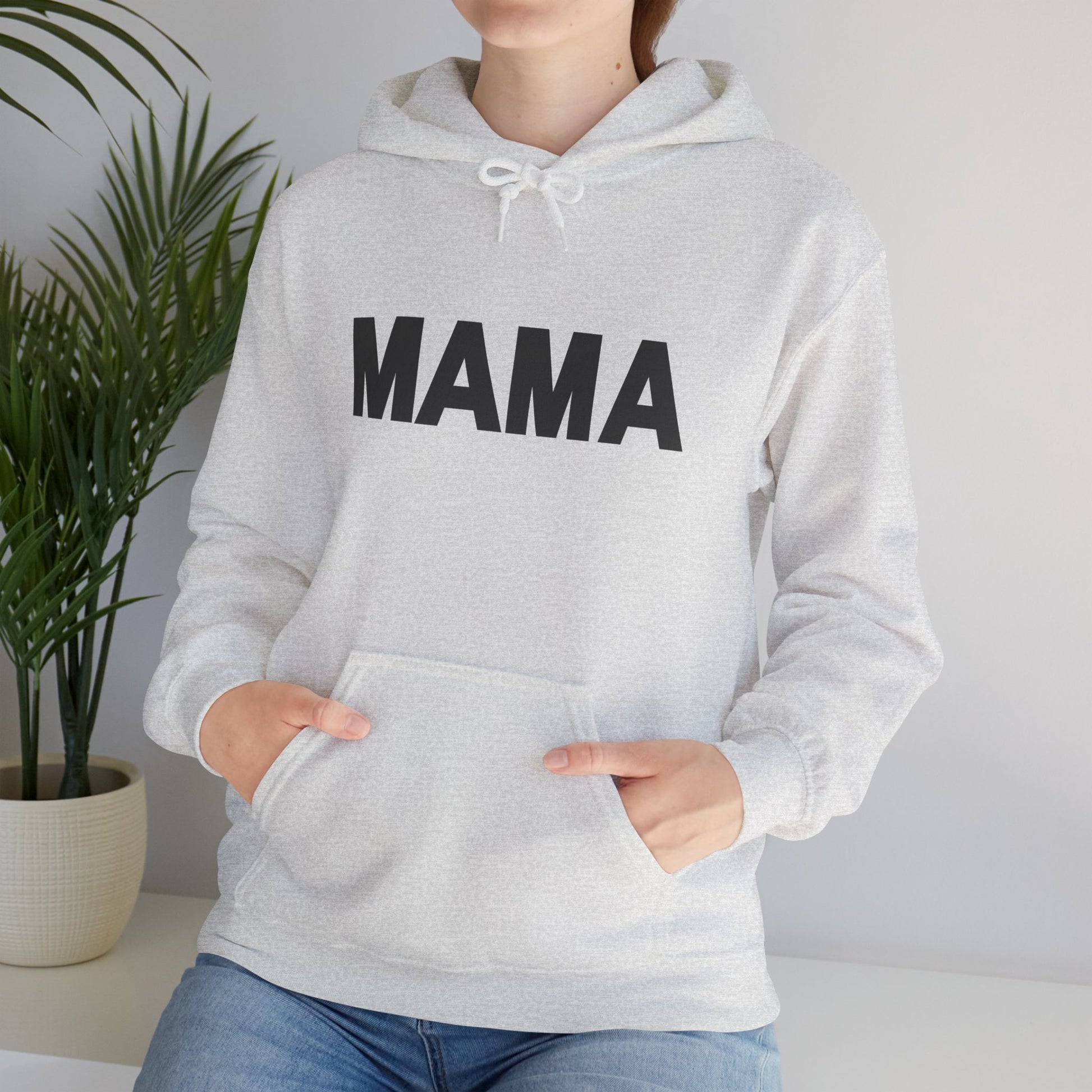Mama Relax and Drink Your Tea Unisex Hoodie, Funny Quote Sweatshirt for New Moms, Baby Showers, Tealover Gift, Mama Sleeping Design