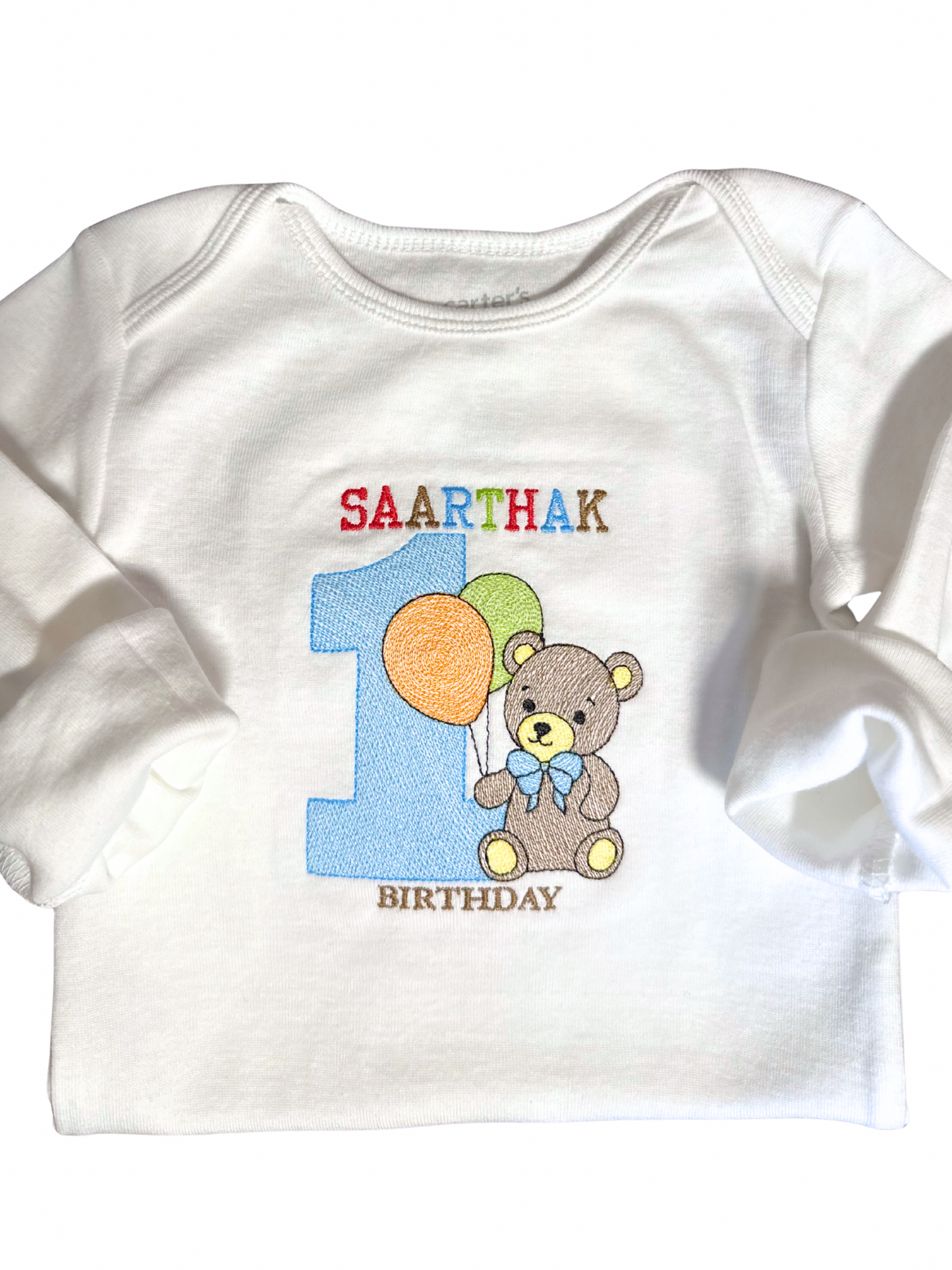 Personalized First Birthday Baby Outfit