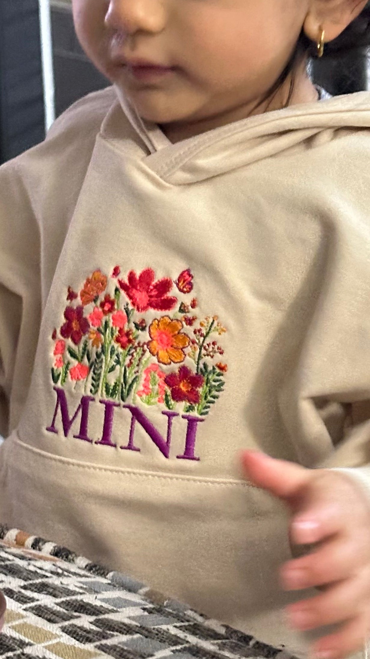Mini Wildflower Hoodie for Toddler 12-18 Months | Cute Baby Hoodie