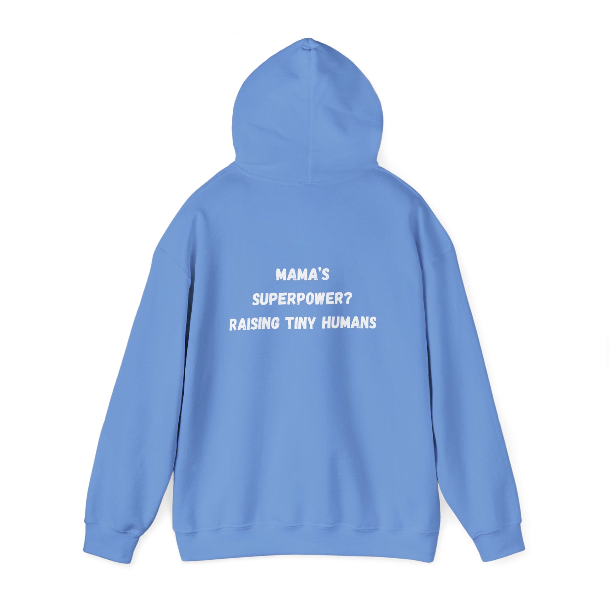 Mama Superpower Hoodie  Raising Tiny Humans Personalized New Mom Sweatshirt Custom printed Gift for Moms Motherhood Hoodie