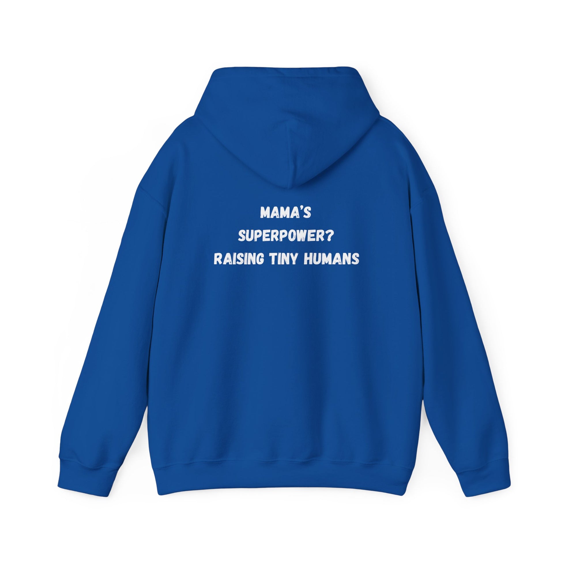 Mama Superpower Hoodie  Raising Tiny Humans Personalized New Mom Sweatshirt Custom printed Gift for Moms Motherhood Hoodie