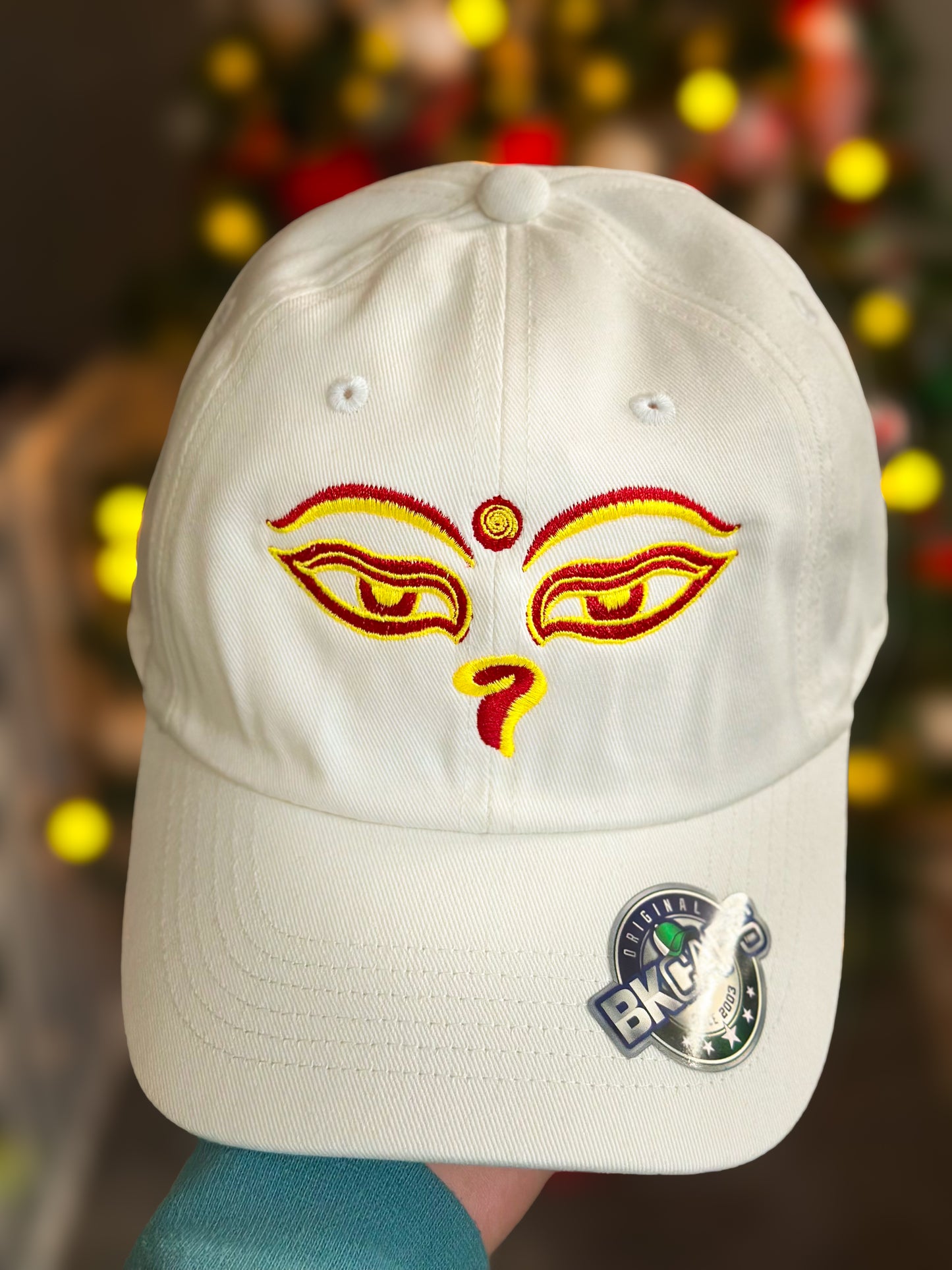 Buddha Eye Embroidered Dad Hat – Mindfulness & Meditation Cotton Unstructured Cap