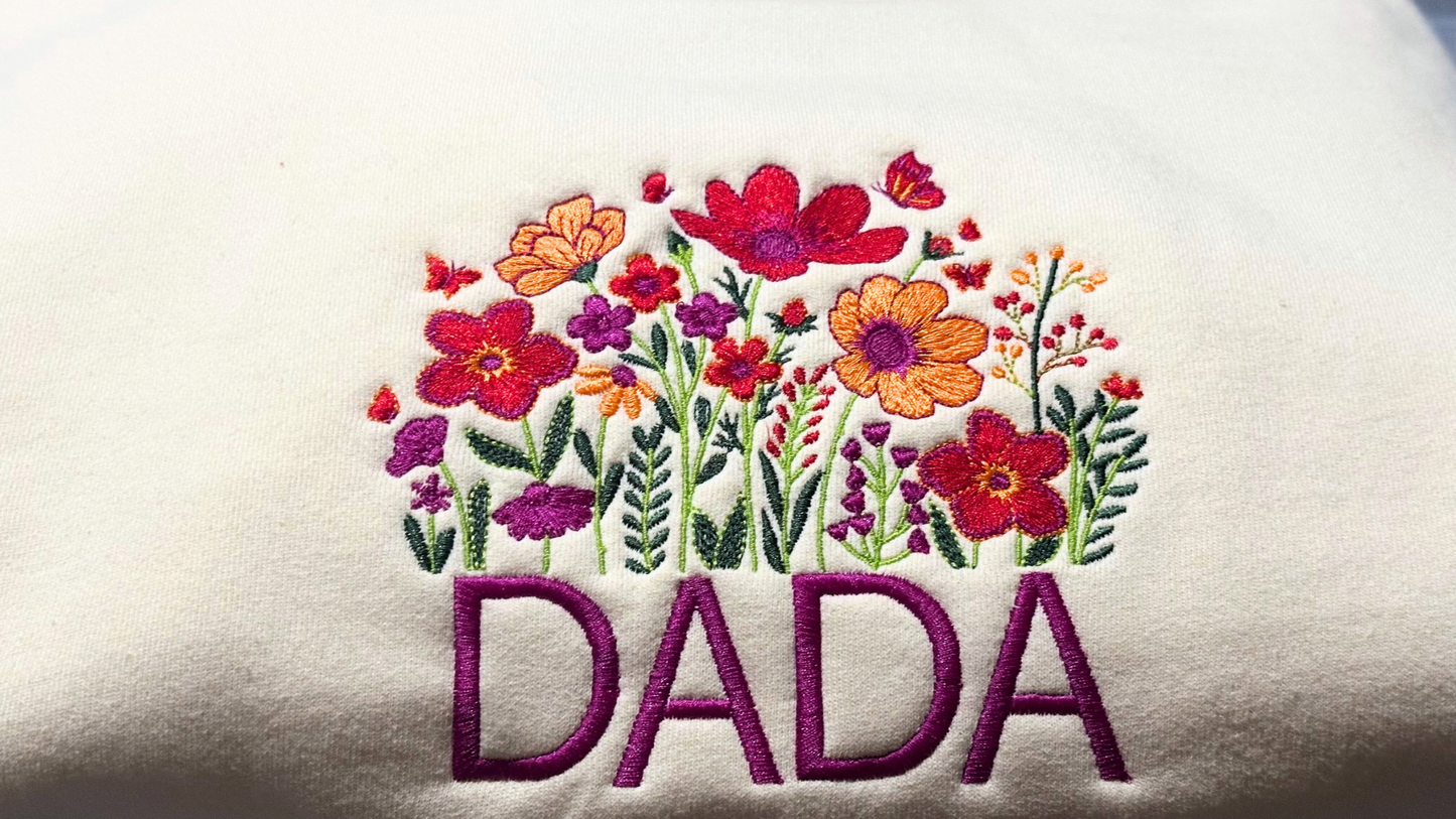 Wildflower Dad Embroidered Hoodie