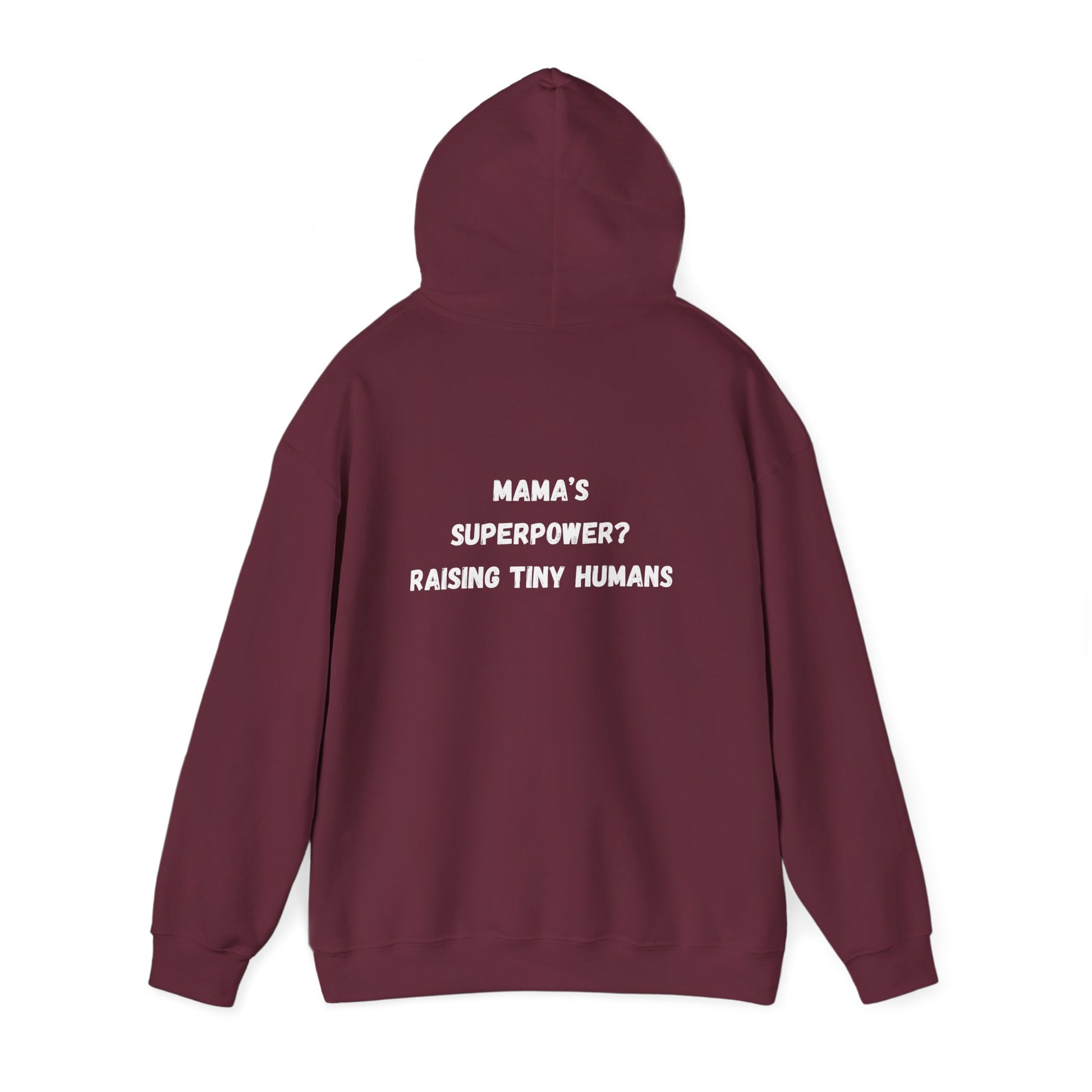 Mama Superpower Hoodie  Raising Tiny Humans Personalized New Mom Sweatshirt Custom printed Gift for Moms Motherhood Hoodie