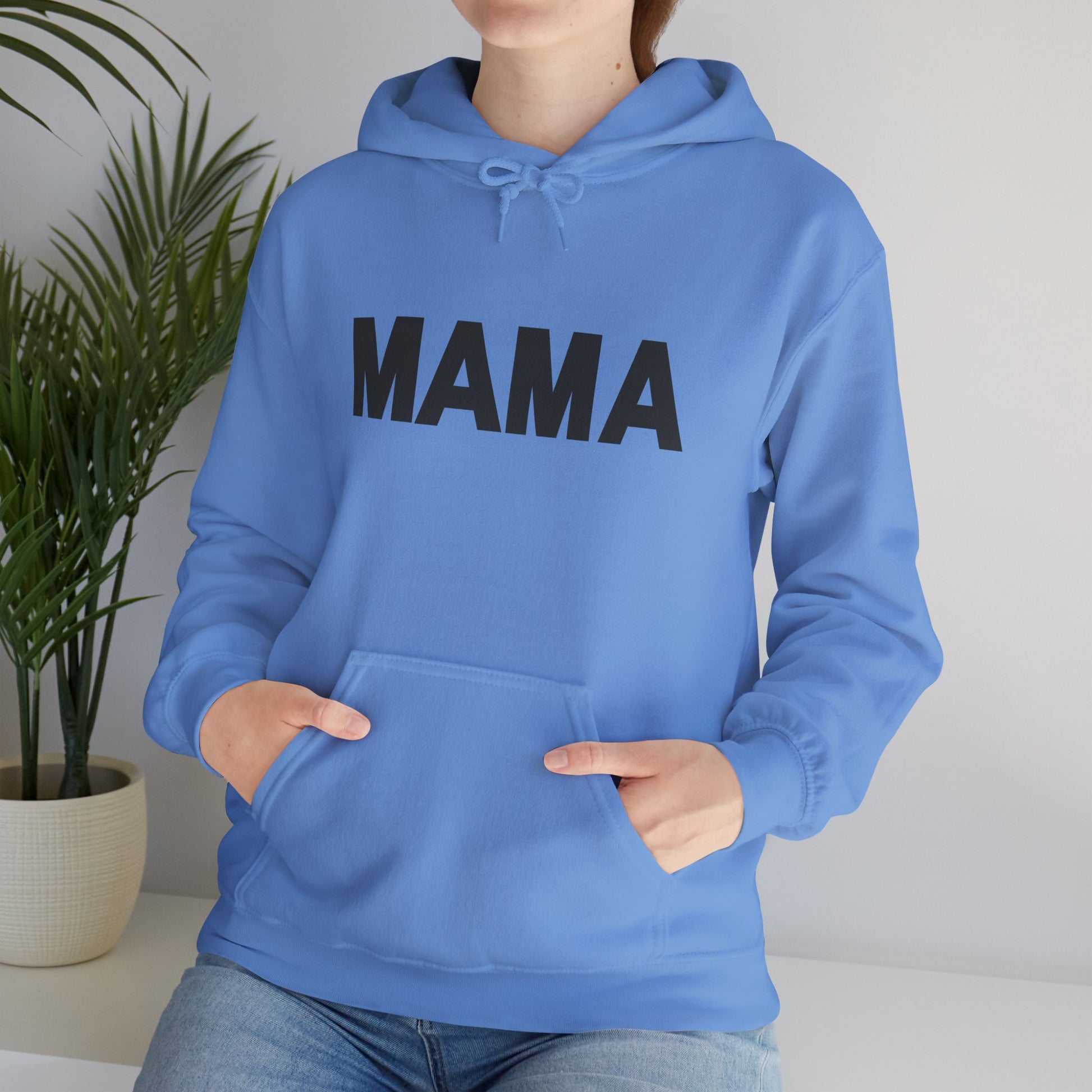 Mama Relax and Drink Your Tea Unisex Hoodie, Funny Quote Sweatshirt for New Moms, Baby Showers, Tealover Gift, Mama Sleeping Design
