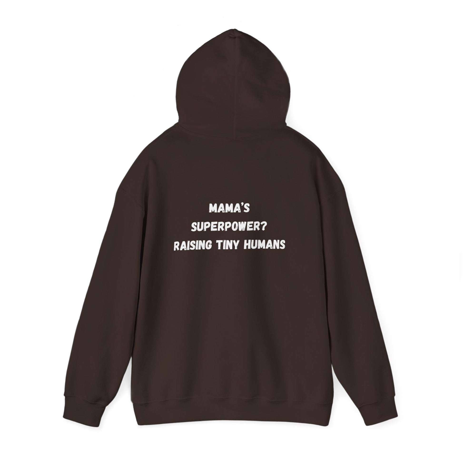 Mama Superpower Hoodie  Raising Tiny Humans Personalized New Mom Sweatshirt Custom printed Gift for Moms Motherhood Hoodie