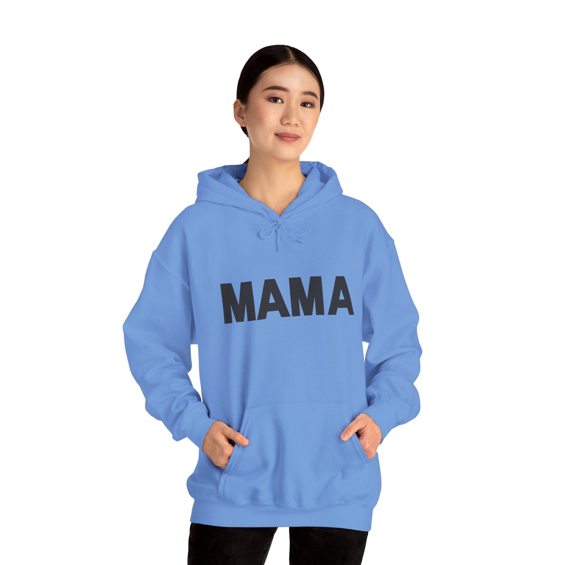 Mama Relax and Drink Your Tea Unisex Hoodie, Funny Quote Sweatshirt for New Moms, Baby Showers, Tealover Gift, Mama Sleeping Design