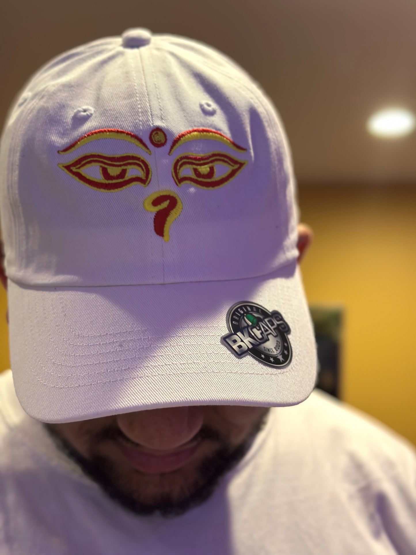 Buddha Eye Embroidered Dad Hat – Mindfulness & Meditation Cotton Unstructured Cap