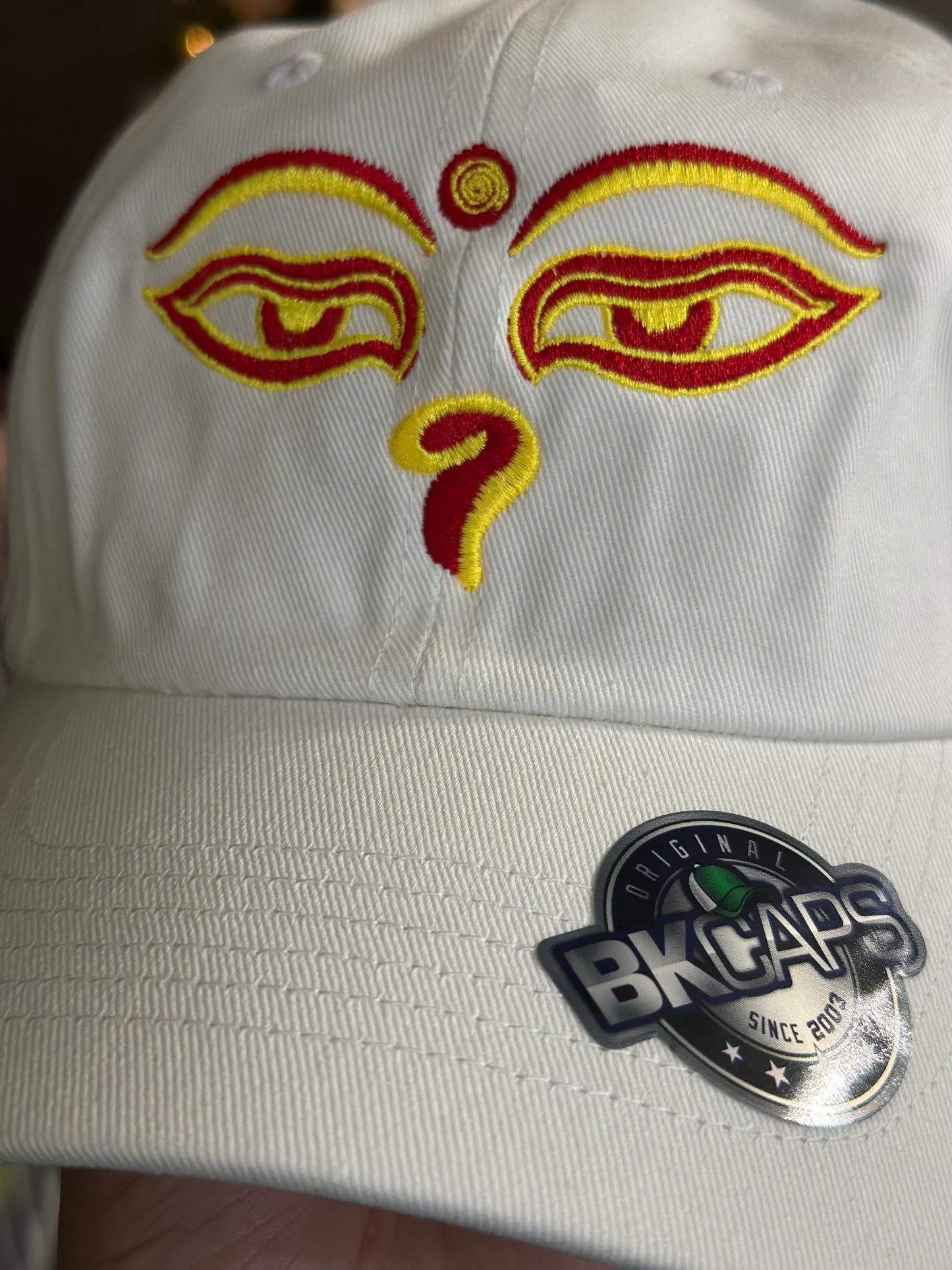 Buddha Eye Embroidered Dad Hat – Mindfulness & Meditation Cotton Unstructured Cap